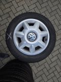 185/60 R14 82T Semperit Master-Grip 2 – 4x Winter-Kompletträder auf Original VW Stahlfelgen ET43 (1H0601027A) inkl. Radkappen – TOP DOT 2025!
